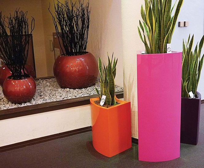 Avant-Garde Wave Planter - curved decorative planter