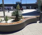 Rhumba - modular indoor outdoor bench and planter in wood or fibreglass