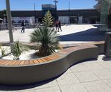 Rhumba - modular indoor outdoor bench and planter in wood or fibreglass - on this page