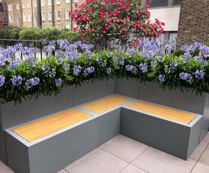 Lux - GRP and timber barrier seating