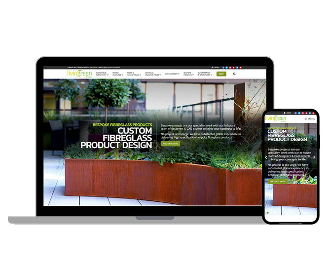 Livingreen Design planter specialist launches new website