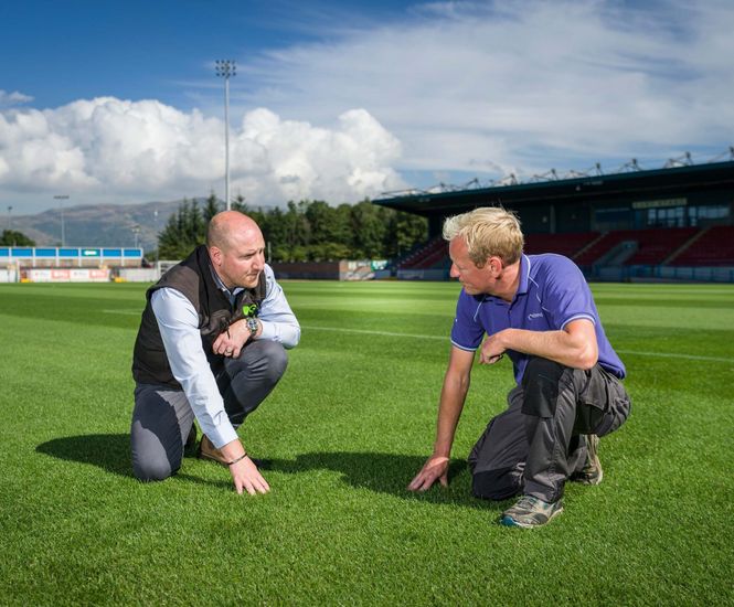 Examining football pitch maintenance at Stirling Albion FC