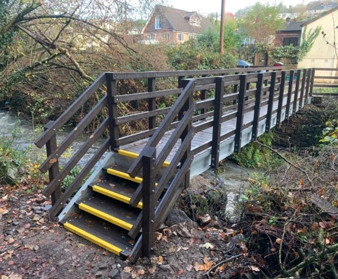 Recycled plastic kit form bridges Bison Bridges