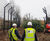 Lion enclosure fencing for Folly Farm Zoo, Wales 5