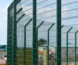 Lion enclosure fencing for Folly Farm Zoo, Wales - on this page