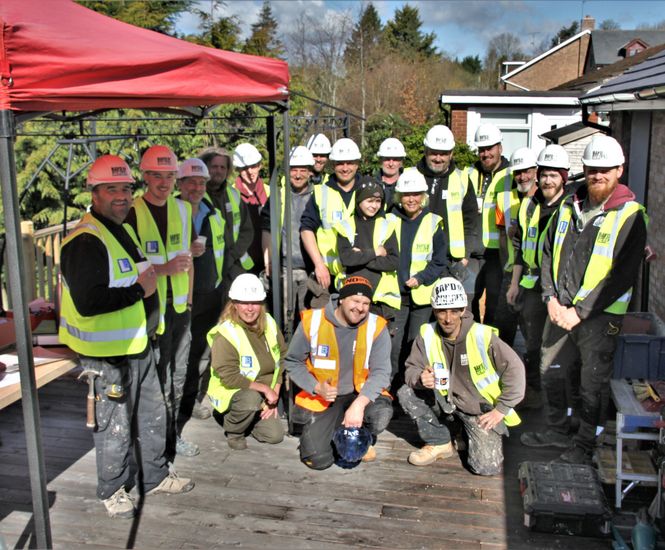 Wavin Bands together on charity project to support trades people