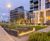 Raised mirror pools and cascades - Tidemill Square 2