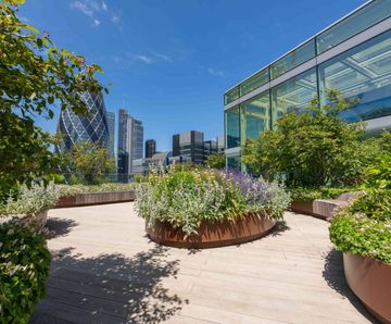 Podium landscape water irrigation system - Fenchurch Street