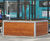 Bedlington – large steel-framed timber planter 5