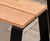Caerphilly – steel framed picnic bench timber slats 3