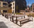 Caerphilly – steel framed picnic bench timber slats 4