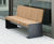 Desford IV – steel framed bench with FSC timber backrest 0