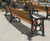 Eastgate – classic cast iron bench hardwood slats 3