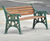 Eastgate – classic cast iron bench hardwood slats 0