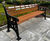 Eastgate – classic cast iron bench hardwood slats 2