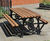 Eastgate  – cast iron picnic bench with iroko slats 0