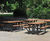 Eastgate  – cast iron picnic bench with iroko slats 3