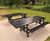 Eastgate  – cast iron picnic bench with iroko slats 1