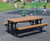 Eastgate  – cast iron picnic bench with iroko slats 5