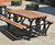 Eastgate  – cast iron picnic bench with iroko slats 7