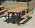 Eastgate  – cast iron picnic bench with iroko slats 8