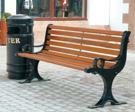 Lakeside Seat – modern cast iron bench