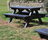 Sneyd Hill Picnic Bench - recycled plastic picnic table - on this page