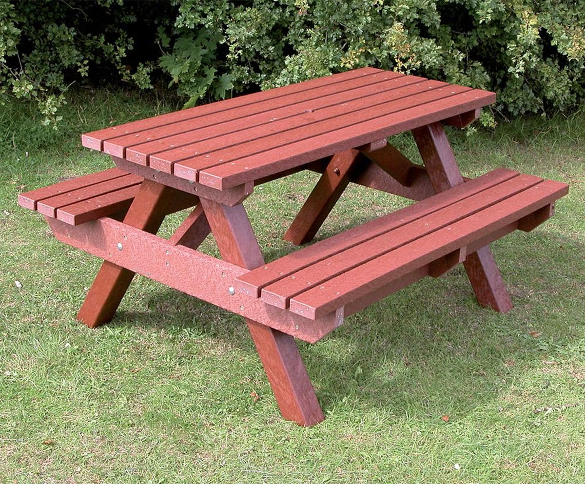 Sneyd Hill recycled plastic picnic bench Broxap ESI External Works
