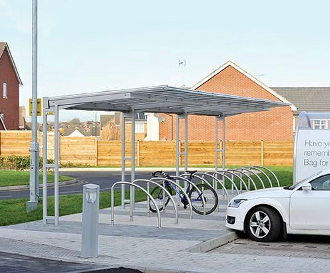 Coventry Cantilever – Cycle Shelter For 10/12 Bikes | Broxap | ESI ...