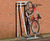 Neath semi-vertical cycle rack 6