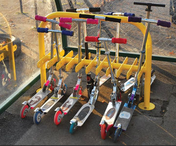 Scooter Rack - galvanised steel scooter storage