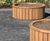 Paisley – large curved timber planter 2