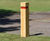 Bx17 Flat – flat top hardwood timber bollard 1