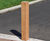 Bx17 Flat – flat top hardwood timber bollard 5