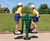 Children's Double Slalom Skier – outdoor fitness station 1
