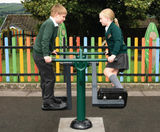 Children's Double Slalom Skier – outdoor fitness station - on this page