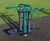 Children's Double Slalom Skier – outdoor fitness station 6