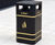 Derby E – mild steel litter bin, 120 litre 5