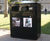 Derby Double Recycling Bin - steel dual-compartment outdoor waste bin 3