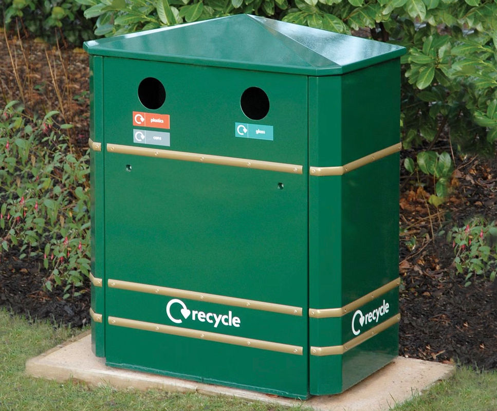 Images for Derby Double 2 bay outdoor recycling bin