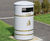 Derby Round – galvanised steel litter bin 2