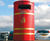 Derby Round – galvanised steel litter bin 1