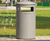 Derby Round – galvanised steel litter bin 8