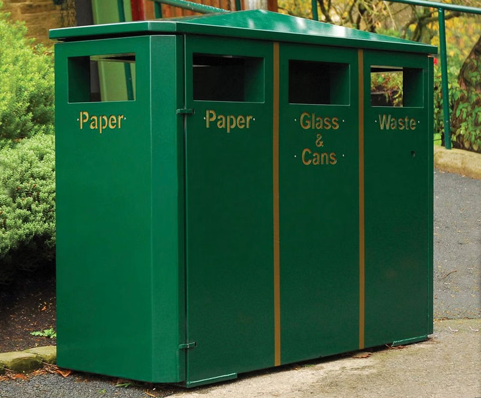 Images for Derby Triple 3 bay outdoor recycling bin