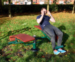 Double Sit Bench – outdoor sit up bench
