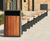Westleigh – steel litter bin with timber slats 2