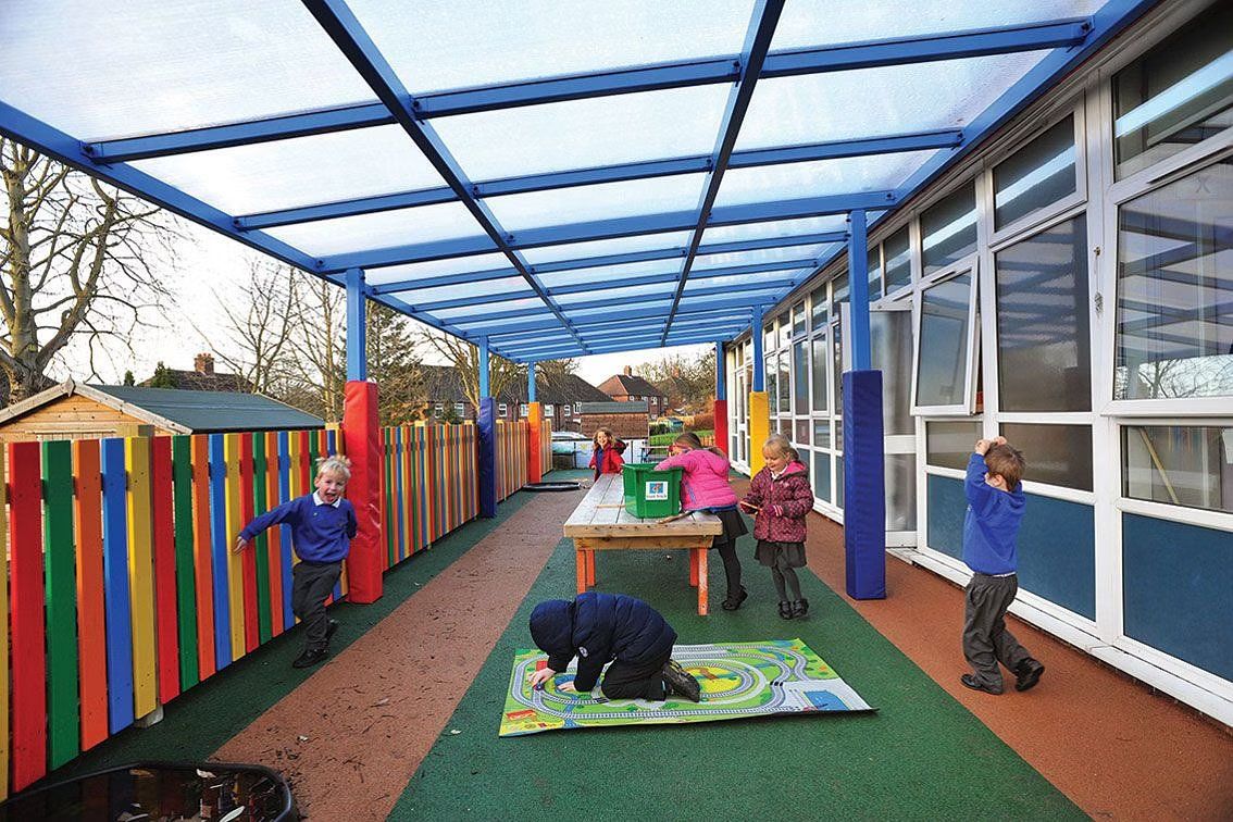 Newcastle Monopitch Canopy modular outdoor shelter Broxap ESI
