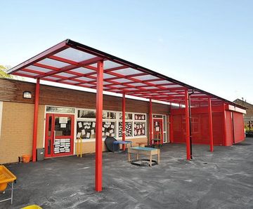 Newcastle Monopitch Canopy - modular outdoor shelter