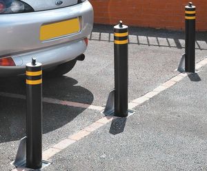 Manual Telescopic Post - steel security bollard for access control