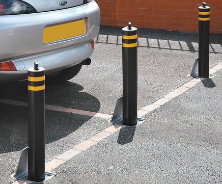 Manual Telescopic Post - steel security bollard for access control